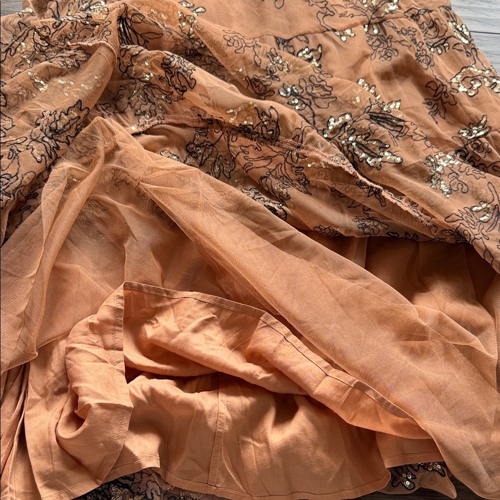Anthropologie Tulle Sequin Tiered Dress - Picture 5 of 7